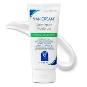 vanicream front packaging showing bottle and clear branding, gentle hydration