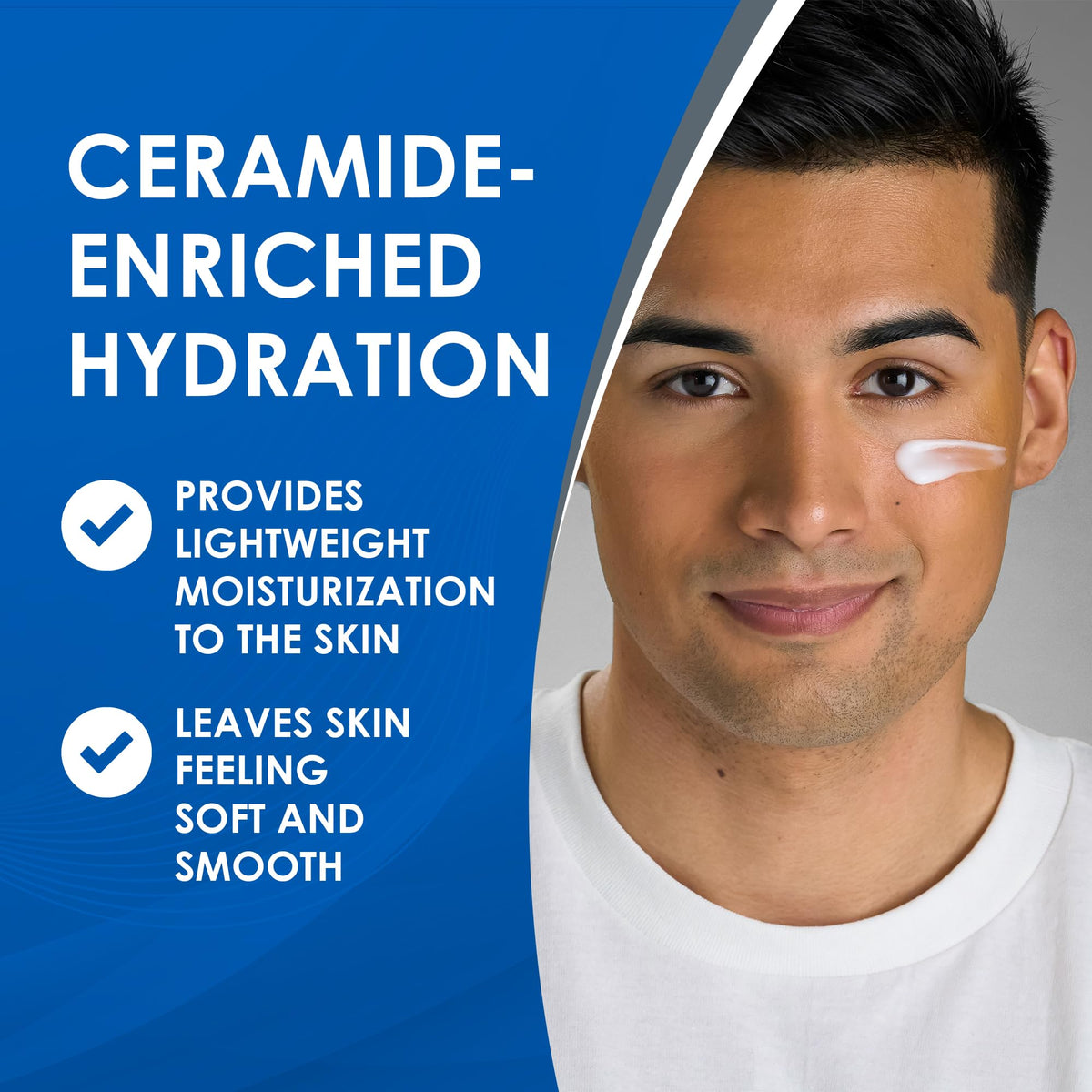 Vanicream ingredient callout highlighting zinc oxide and ceramides benefits
