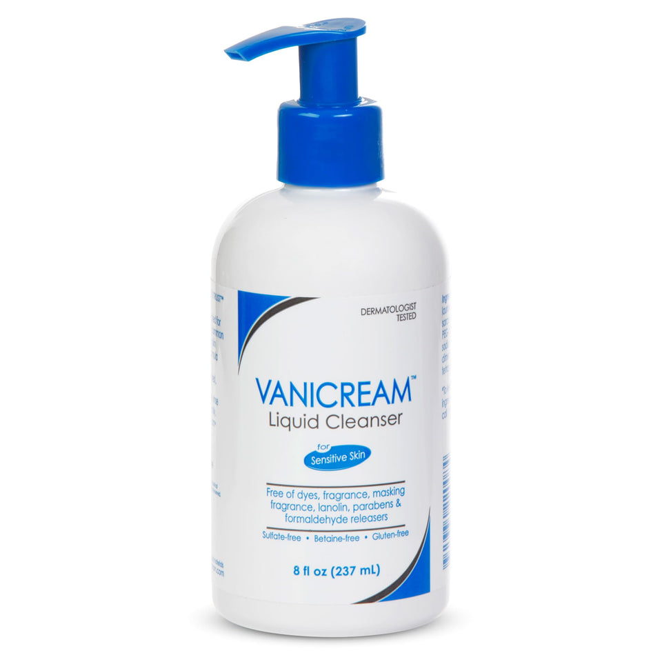 Vanicream front packaging showing gentle unscented cleanser benefits