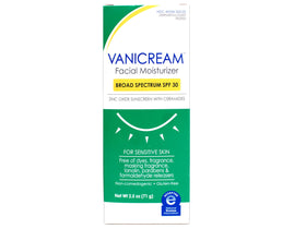 Vanicream cream texture on fingertip showing lightweight absorption