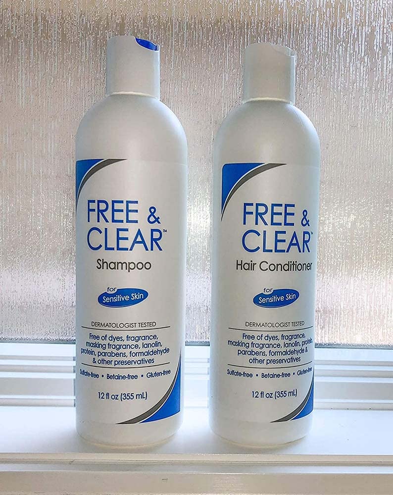 Vanicream bottle next to common items indicating 12 fl oz scale
