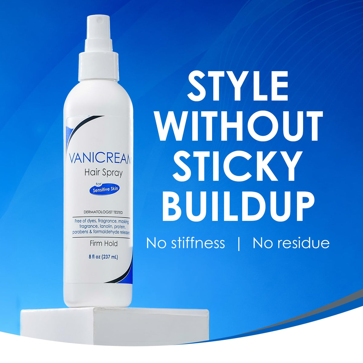 Vanicream fine mist spray texture illustrating even coverage benefit