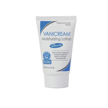 Vanicream front tube showing label and compact travel convenience