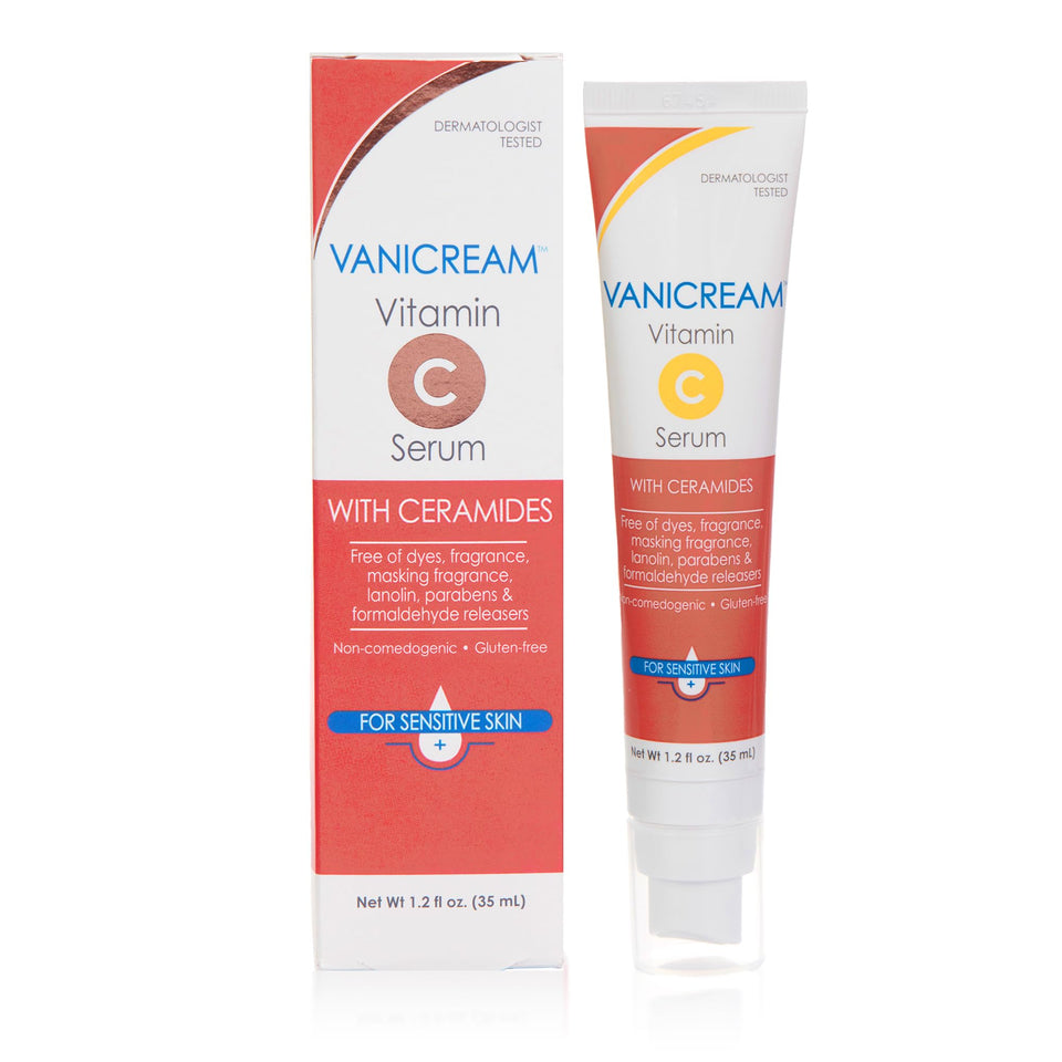 Vanicream front packaging showing bottle and label, clear product benefit
