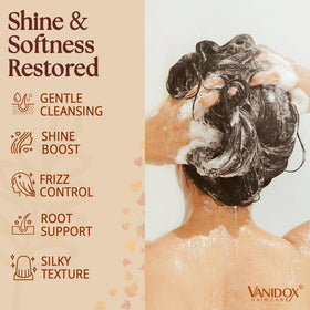 VANIDOX conditioner cream close-up highlighting rich conditioning and detangling benefit