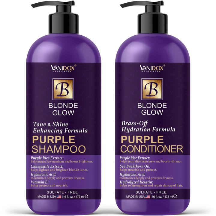 VANIDOX front packaging showing shampoo and conditioner benefits