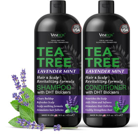 Vanidox front packaging showing shampoo and conditioner, refreshing scalp care