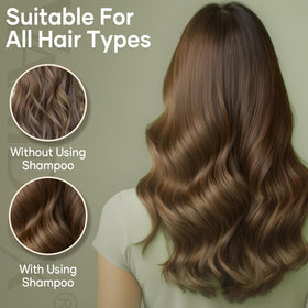 VANIDOX in-shower use lathering hair to show effective cleansing