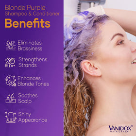 VANIDOX purple shampoo lather texture demonstrating gentle toning