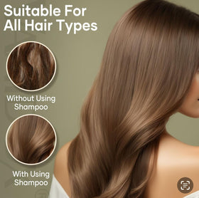 VANIDOX paired with keratin conditioner showing added volume benefit