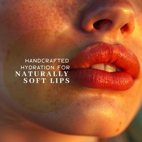 The VanMan Company balm being applied to lips demonstrating instant soothing and cooling