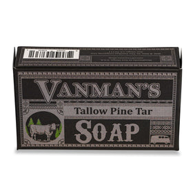 VanMan front packaging showing bar and label, highlights natural ingredients and quality