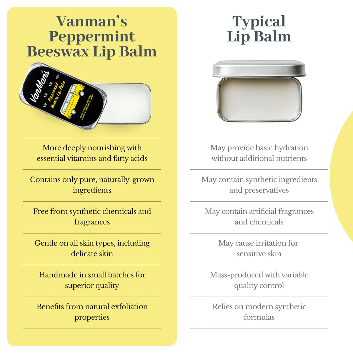 The VanMan Company lip balm in a pocket outdoors showing on-the-go protection benefit