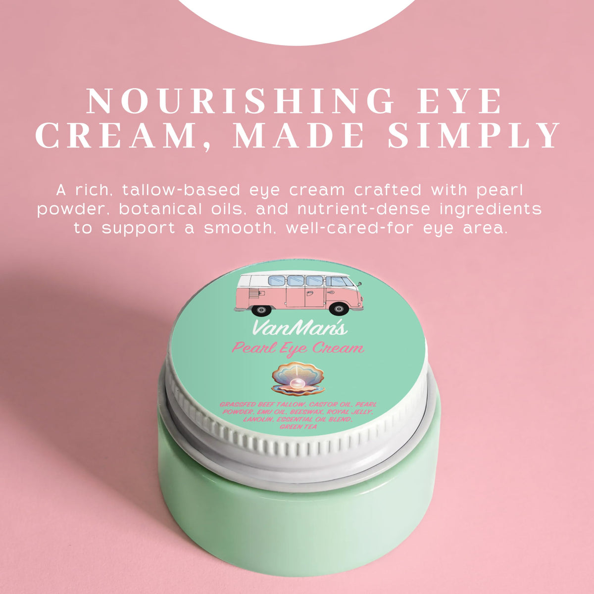 The VanMan Company open jar texture demonstrating smooth, non-greasy finish