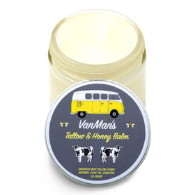 VanMan Company tin front view showing branding and compact size benefit