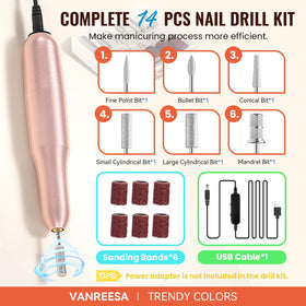 VANREESA 35 gel polish bottles arranged to display seasonal color variety