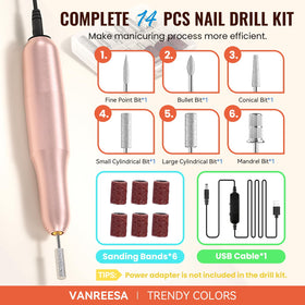 VANREESA display of 45 gel polish bottles for easy color selection