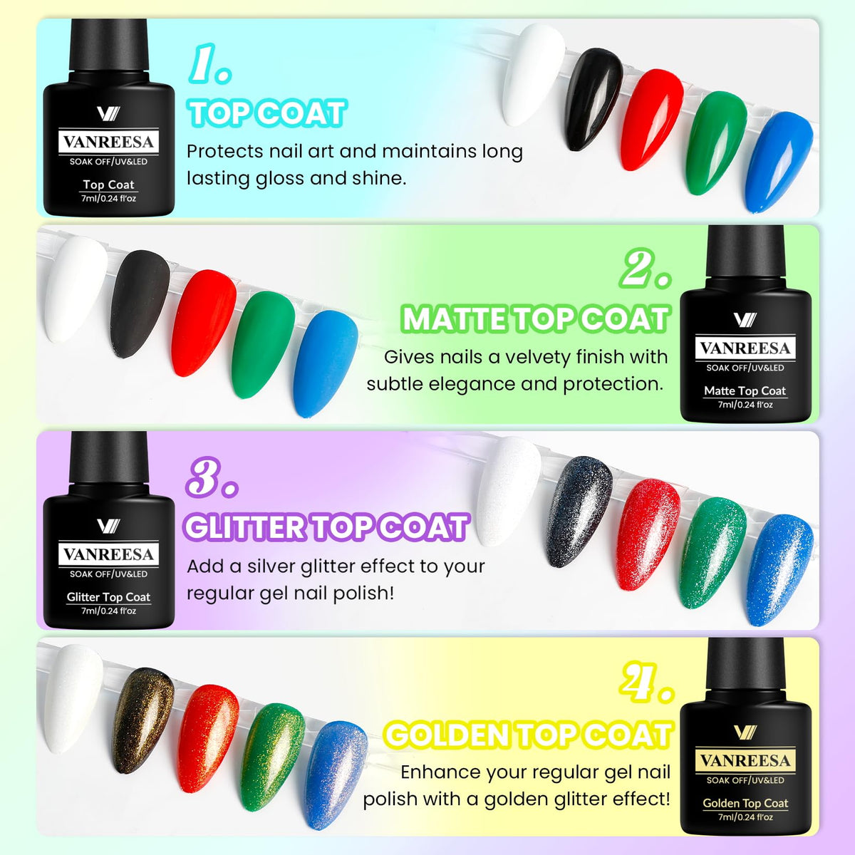 VANREESA color display boards showing swatches to simplify color choice