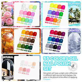 VANREESA color swatch display on dots, helps choose shades quickly