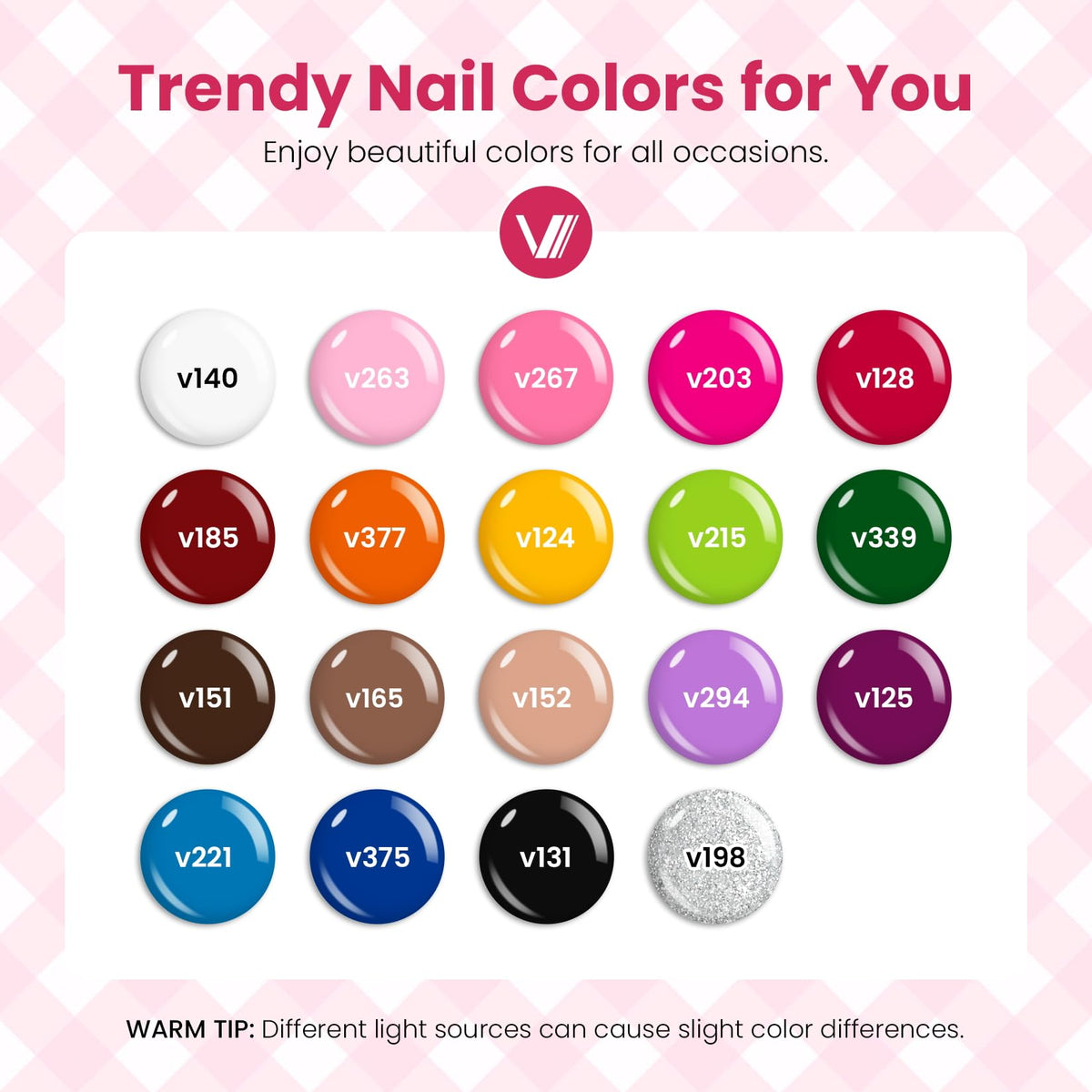 VANREESA color swatches on fan board showing shade range and matching ease