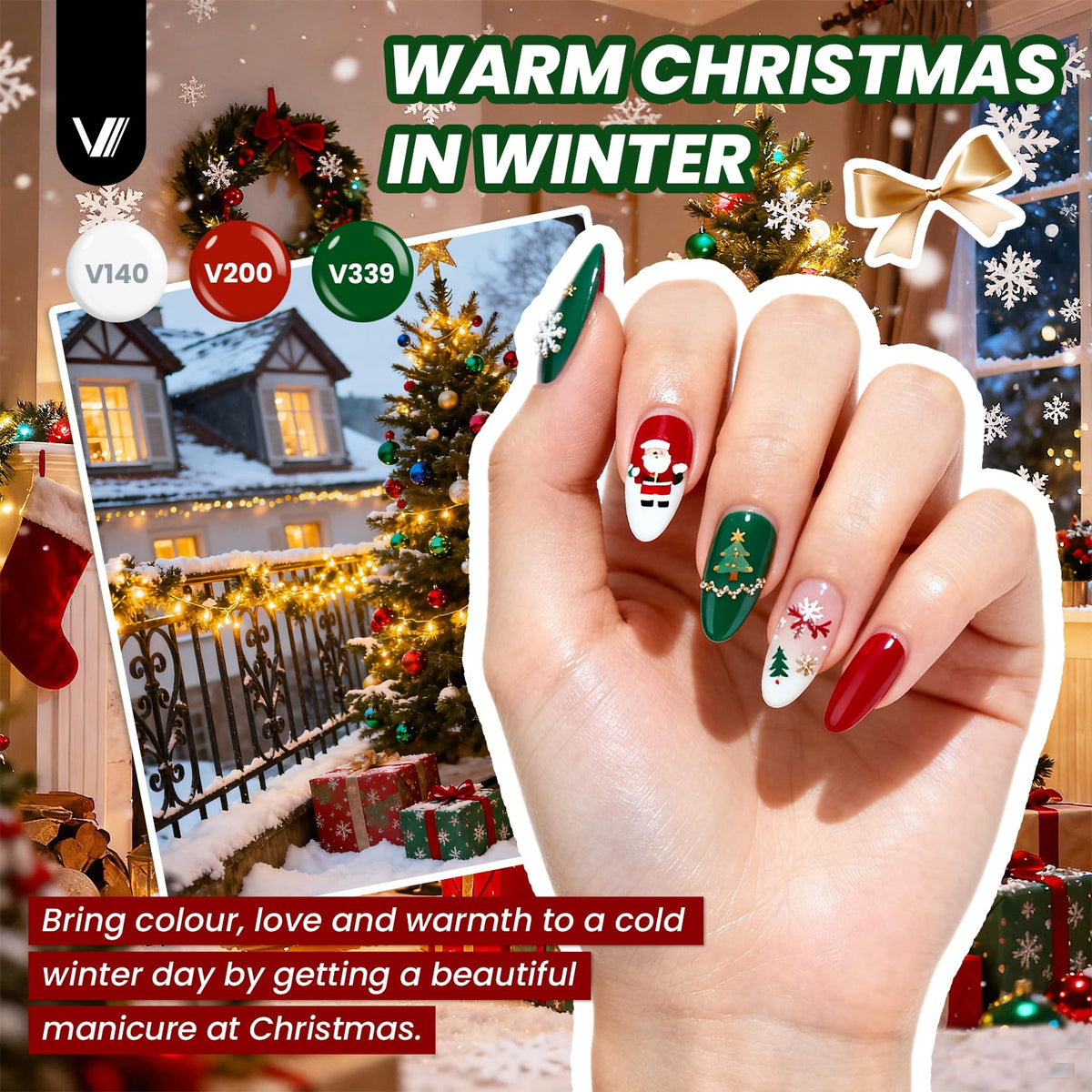 VANREESA cured gel nails on hand demonstrating glossy long-lasting finish