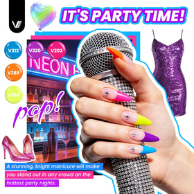 VANREESA french stickers and dotting pen detail, simplifies nail art