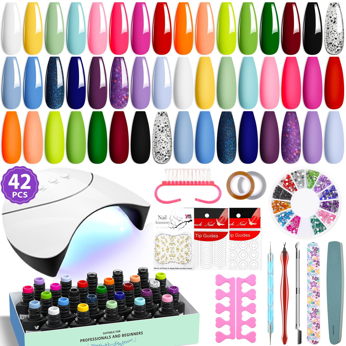 VANREESA front of kit box showing full 42-piece set and organized compartments