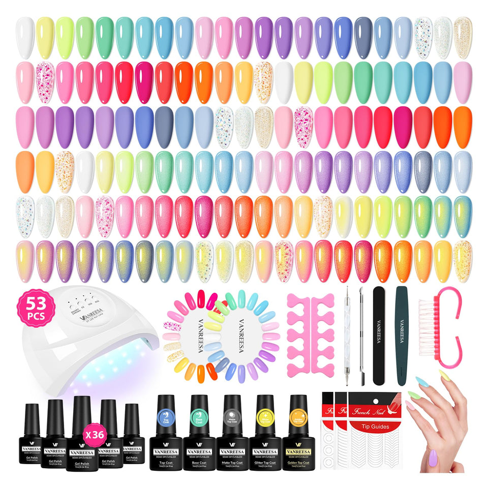 VANREESA front packaging showing full 53-piece kit and included lamp