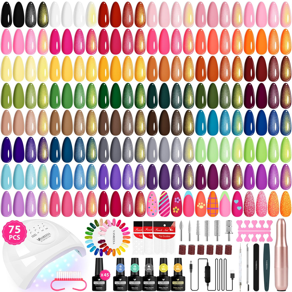 VANREESA front packaging showing full 75-piece kit and benefits