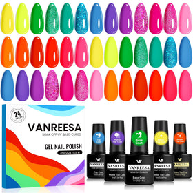 VANREESA front packaging showing full neon gel kit and gift-ready box
