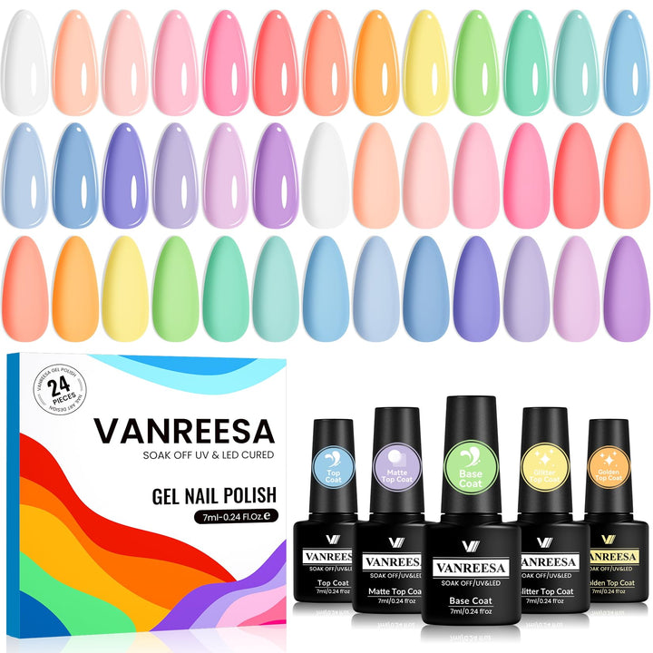 VANREESA front packaging showing full pastel gel kit, great for gifting