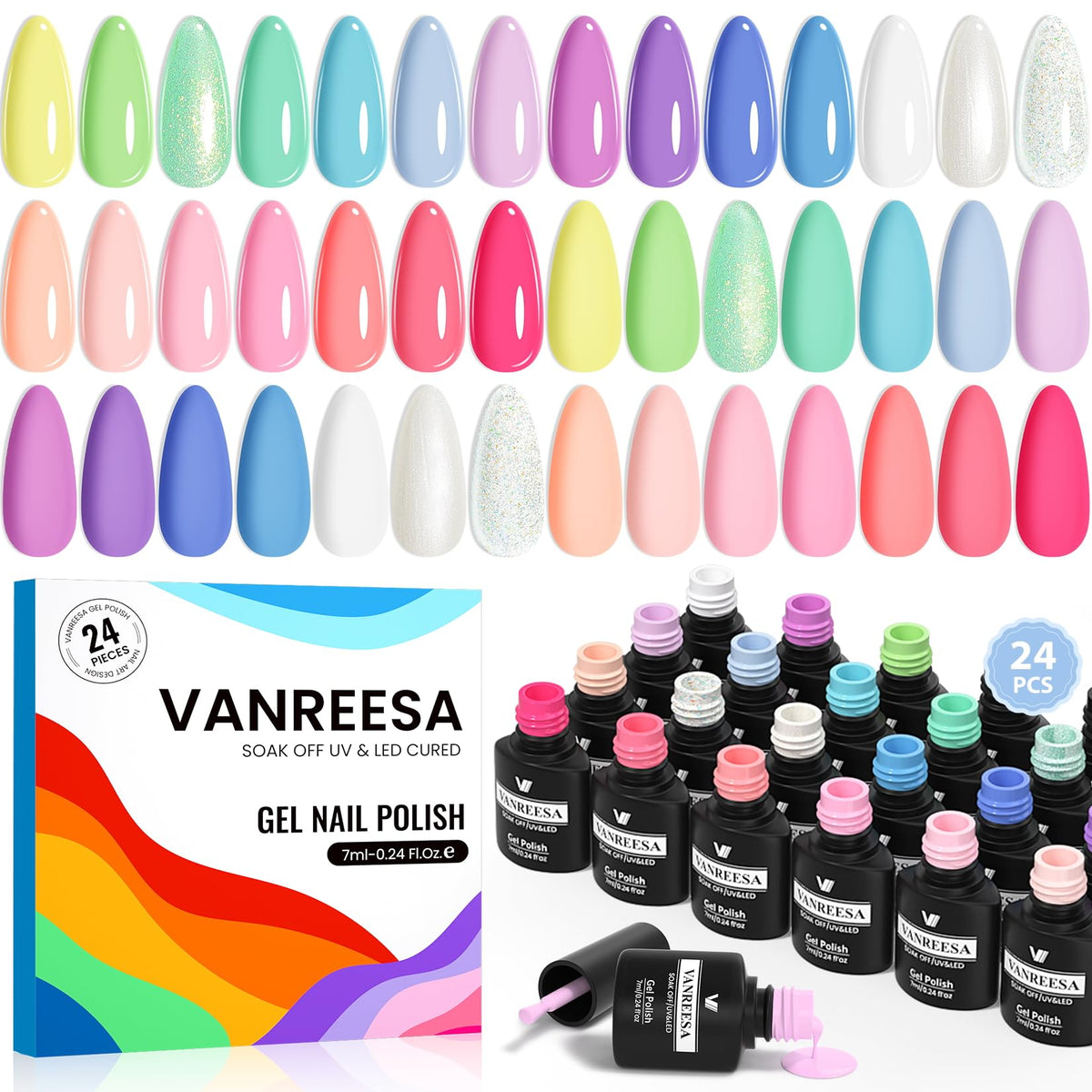 VANREESA front packaging showing full 24-piece kit and gift-ready box benefit
