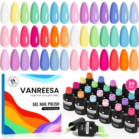 VANREESA front packaging showing complete pastel gel set and accessories for gifting