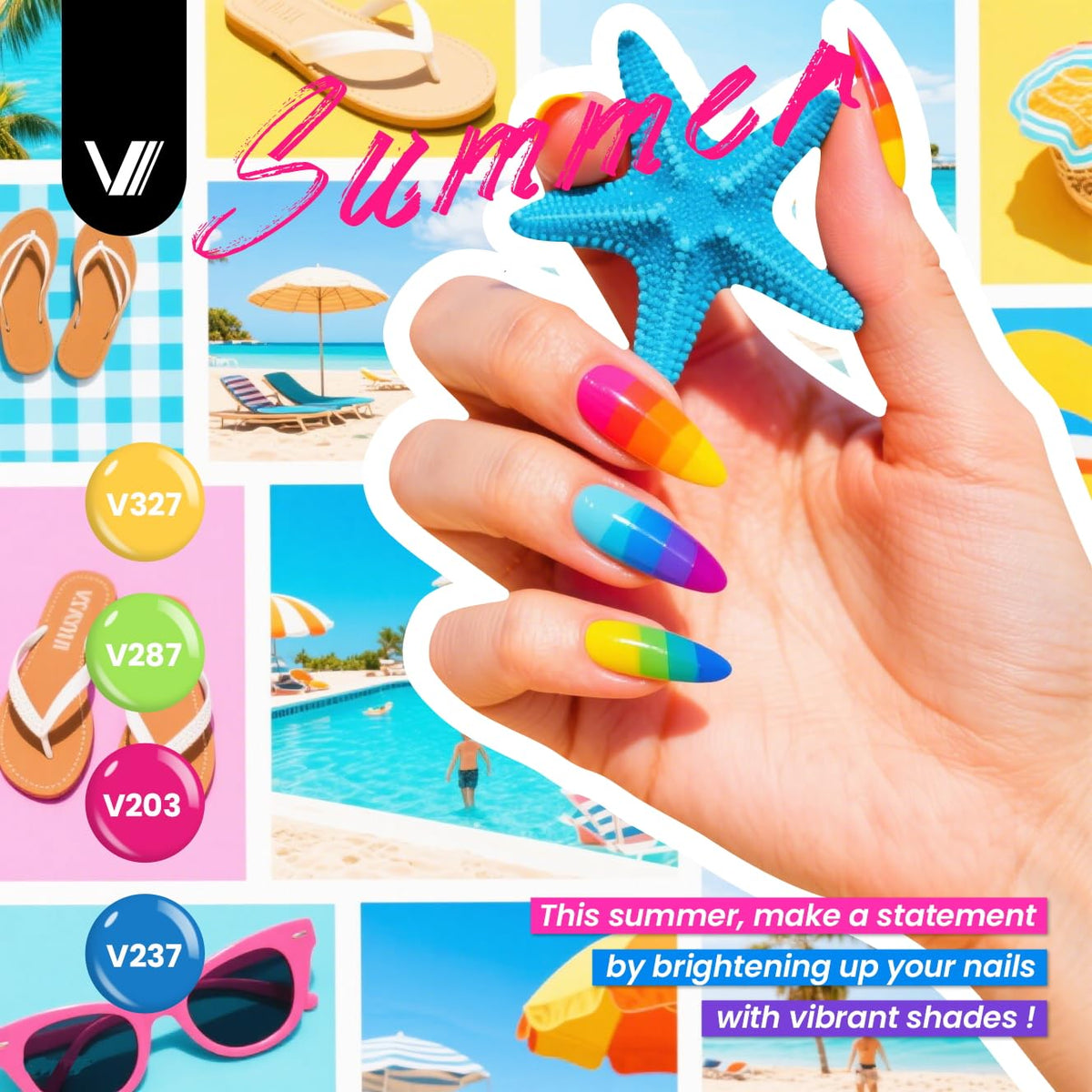 VANREESA glossy top coat drop demonstrating high-shine finish benefit