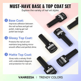 VANREESA gel polish applied during at-home manicure demonstrating beautiful results