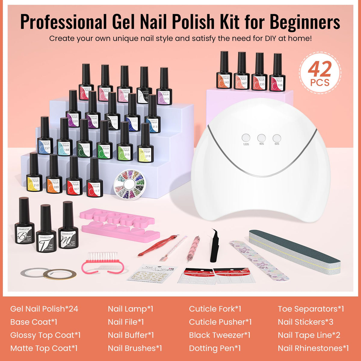 VANREESA nail art decorations detail demonstrating creative accent options