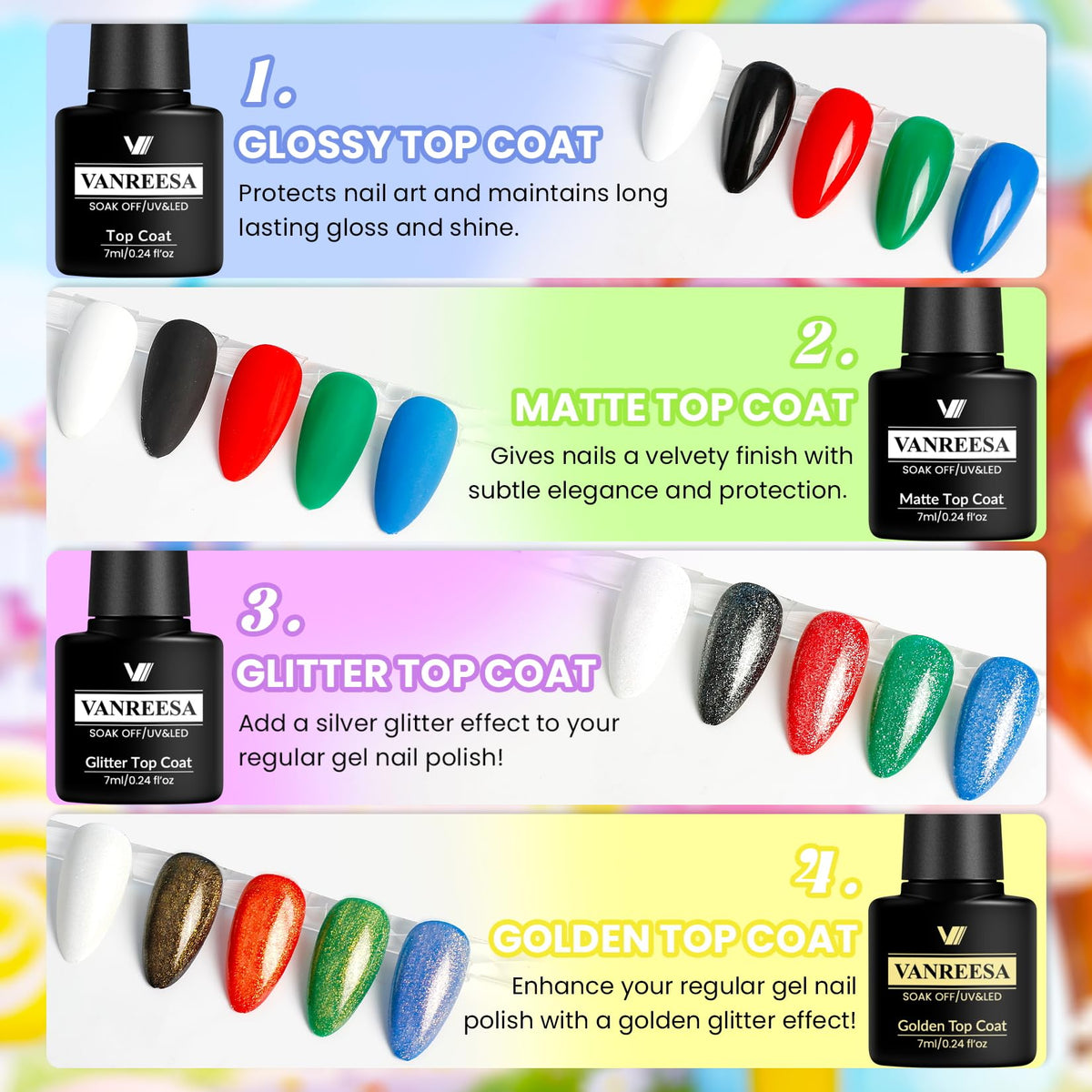 VANREESA open kit layout with bottles and components for easy selection