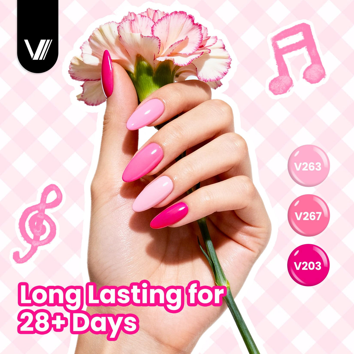 VANREESA polish texture on nail showing high gloss and salon shine