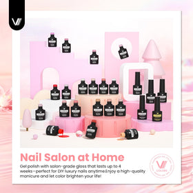 VANREESA top coat shine comparison highlighting glossy protection