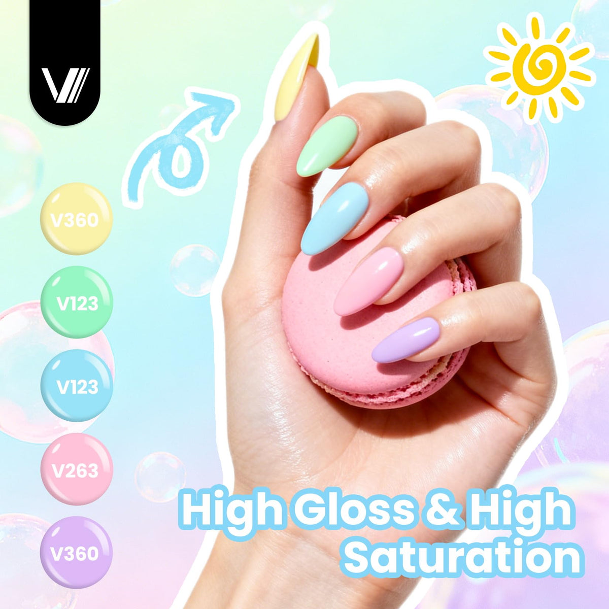 VANREESA top coats displayed, highlights finishing effect versatility