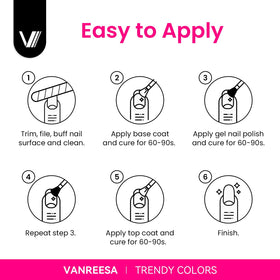 VANREESA gift box staged on a table as a ready-to-gift manicure set