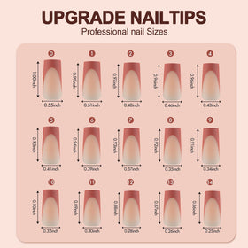 Vansiho finished French nails worn on hands for polished look
