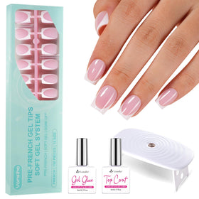 Vansiho front packaging showing kit contents and benefit of ready-to-wear nails