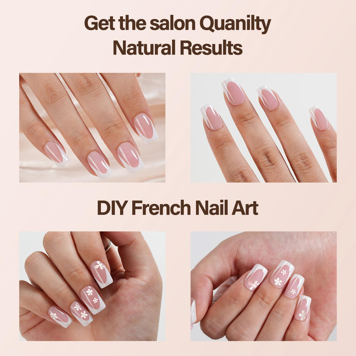 Vansiho applying a press-on tip demonstrating fast at-home manicure benefit