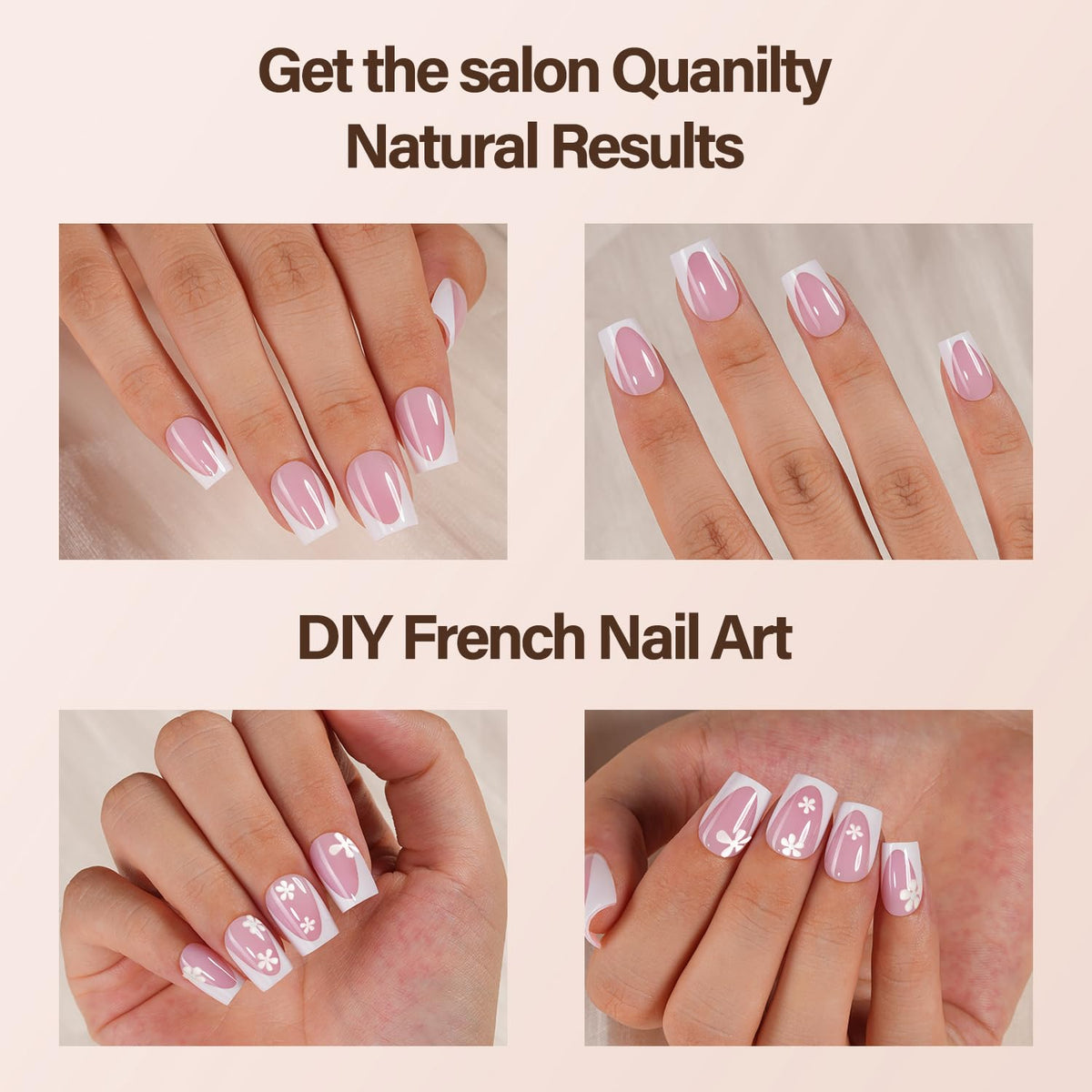 Vansiho press-on nails on a model hand demonstrating easy at-home application