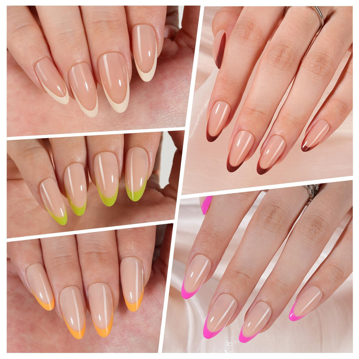 Vansiho display of 15 nail sizes fanned out, easy size selection benefit