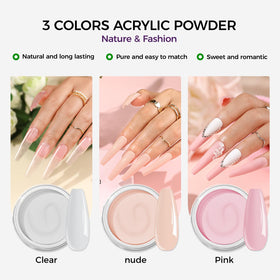 VANSISOS selection of acrylic nail tips for size and shape customization