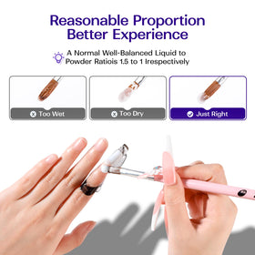 VANSISOS brush and open cap demonstrating easy application control