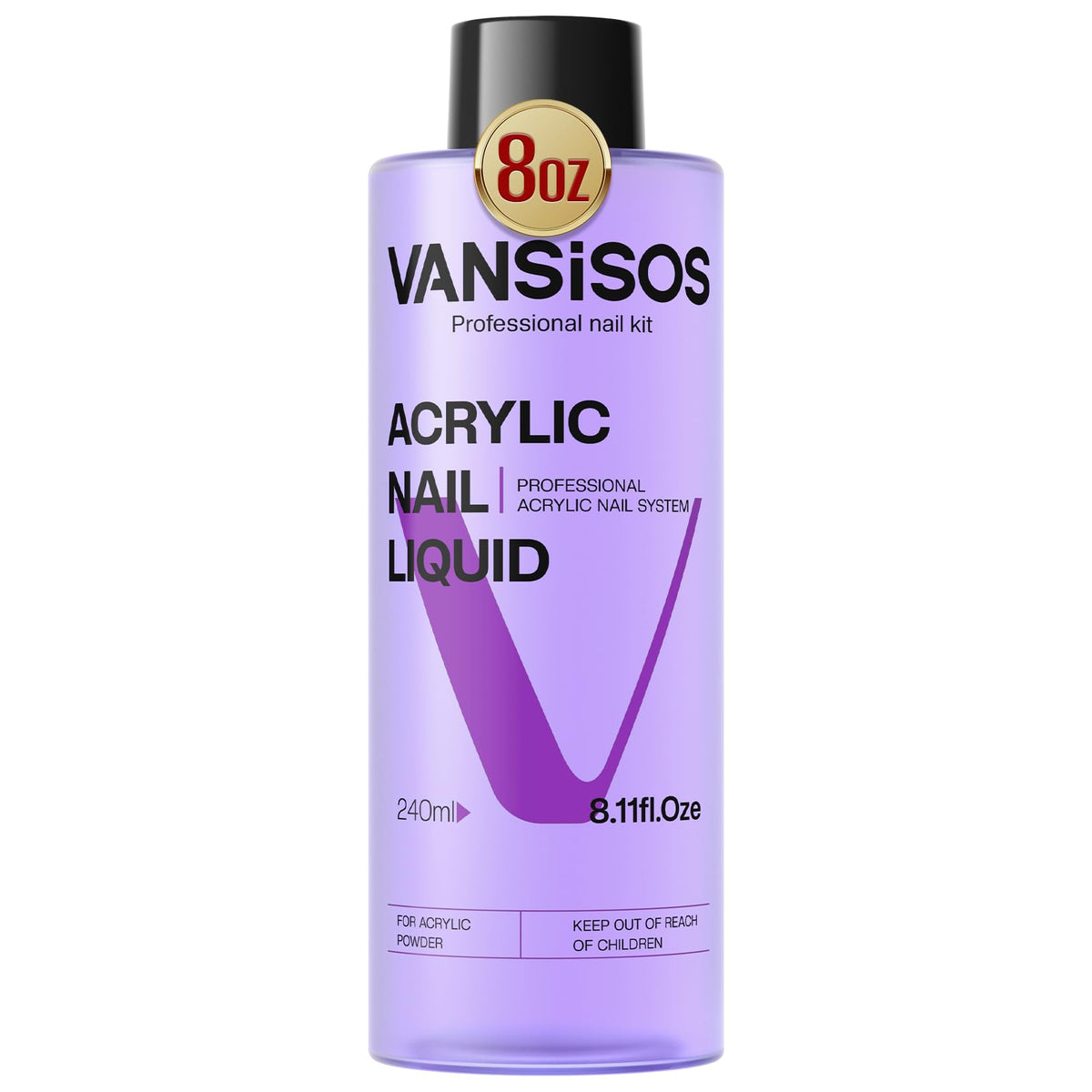VANSISOS front bottle view showing clear labeling and professional quality