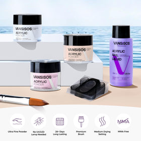 VANSISOS monomer bottle and brush detail for controlled application